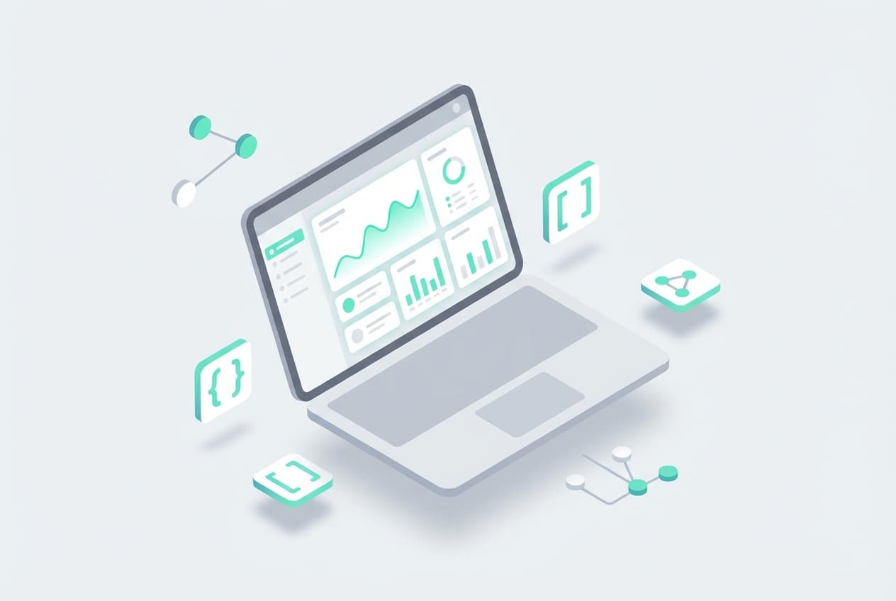 Custom AI software portaal met modern dashboard - maatwerk AI-oplossingen en intelligente portalen ontwikkeld door MAISON BLNDR in Limburg