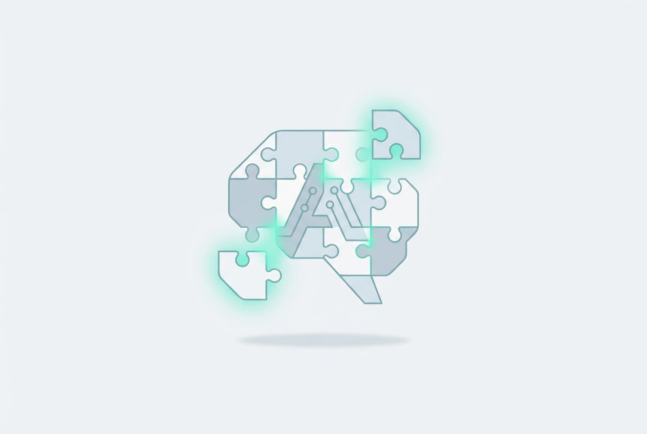 Puzzelstukjes vormen samen een maatwerk AI applicatie - custom AI software ontwikkeling op maat voor bedrijven in Zuid-Limburg