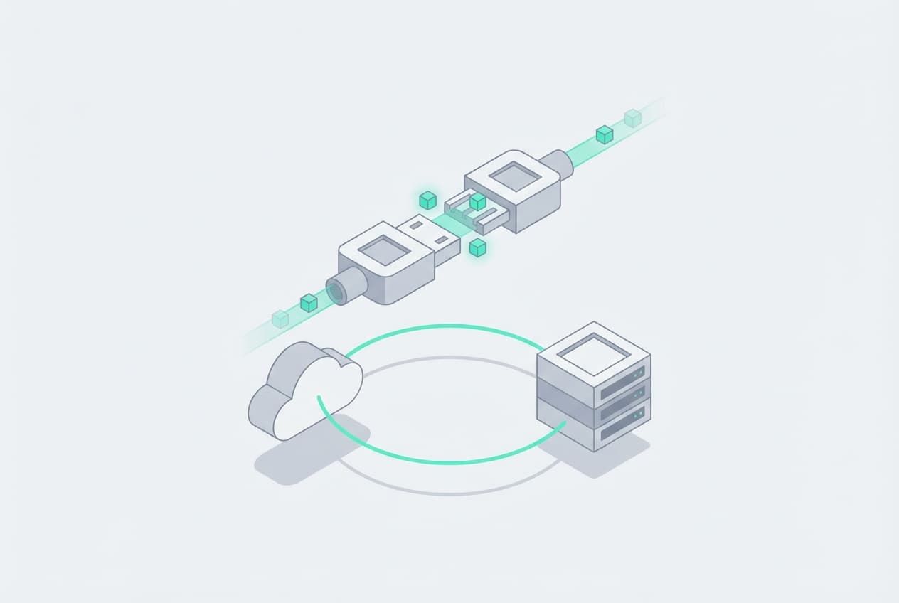 API-integratie: twee softwaresystemen verbonden via teal dataflow connector - maatwerk API-koppelingen voor bedrijven in Limburg